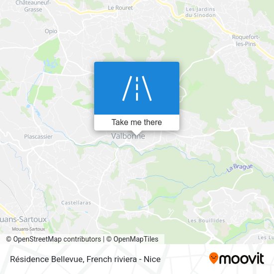 Résidence Bellevue map