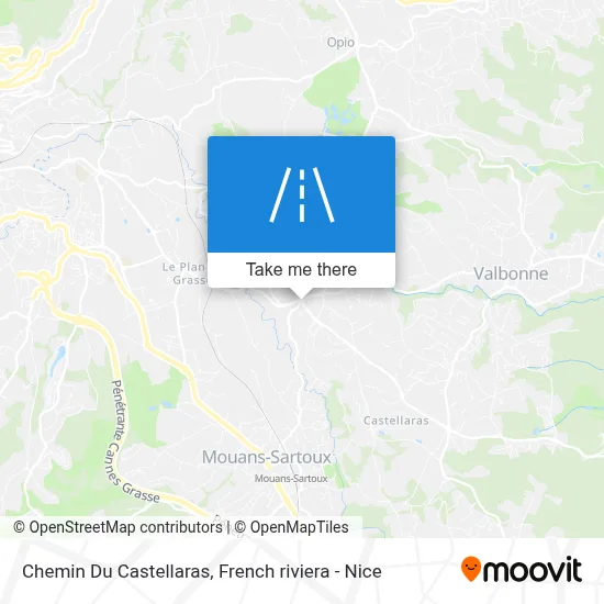 Chemin Du Castellaras map