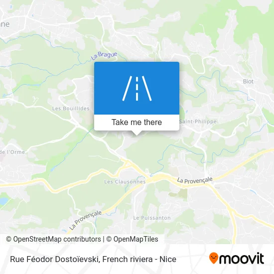 Rue Féodor Dostoïevski map