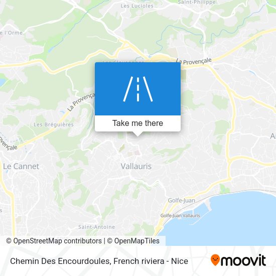 Chemin Des Encourdoules map