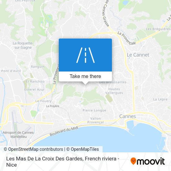 Les Mas De La Croix Des Gardes map