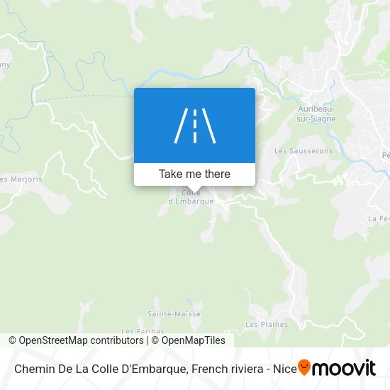 Chemin De La Colle D'Embarque map