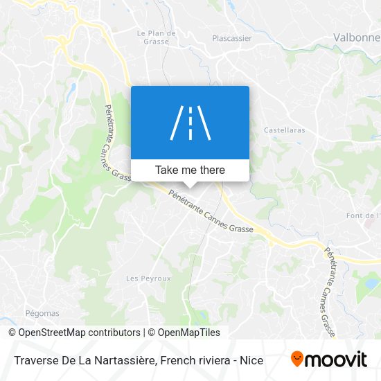 Traverse De La Nartassière map