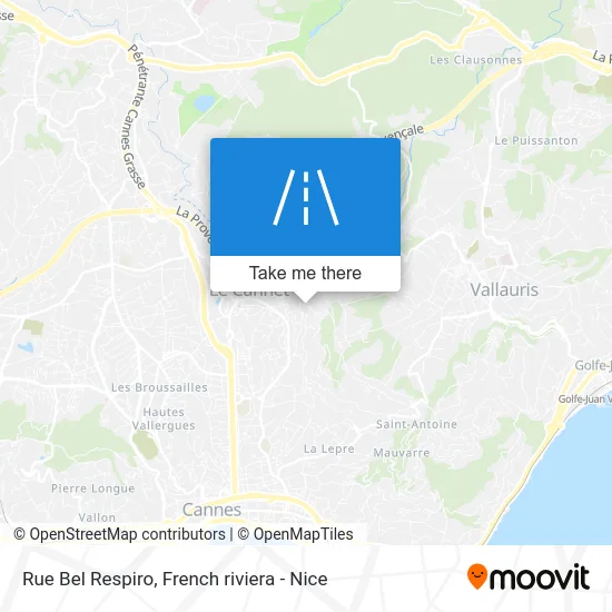 Rue Bel Respiro map