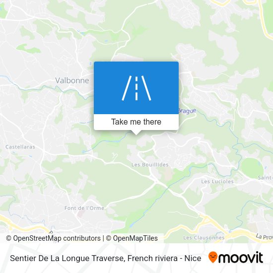 Sentier De La Longue Traverse map