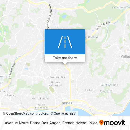Avenue Notre-Dame Des Anges map