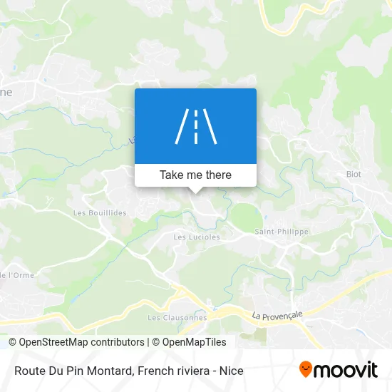 Route Du Pin Montard map