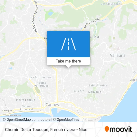 Chemin De La Tousque map