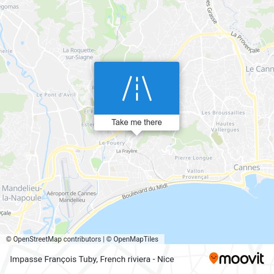 Impasse François Tuby map