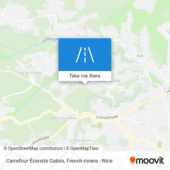 Carrefour Évariste Galois map
