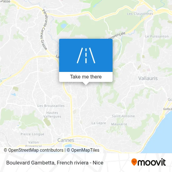 Boulevard Gambetta map