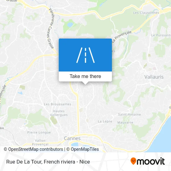 Rue De La Tour map
