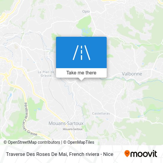 Traverse Des Roses De Mai map