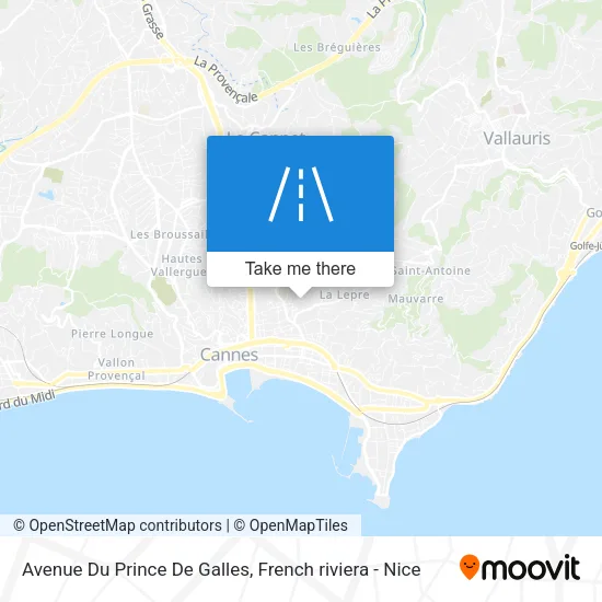 Avenue Du Prince De Galles map