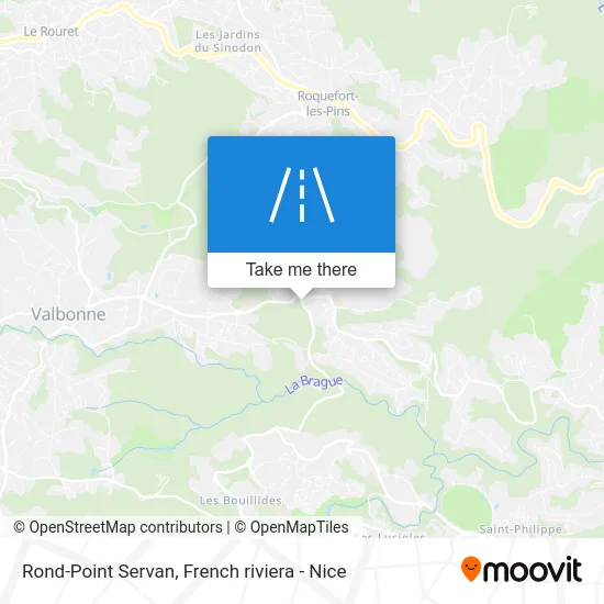 Mapa Rond-Point Servan