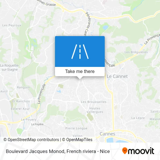 Boulevard Jacques Monod map