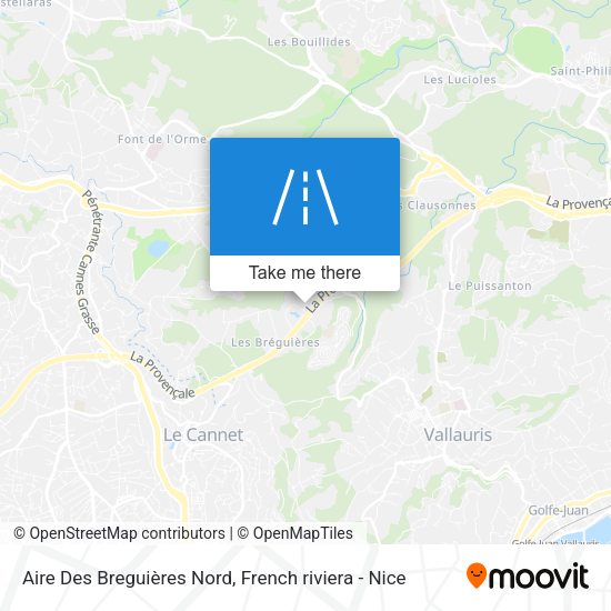 Aire Des Breguières Nord map
