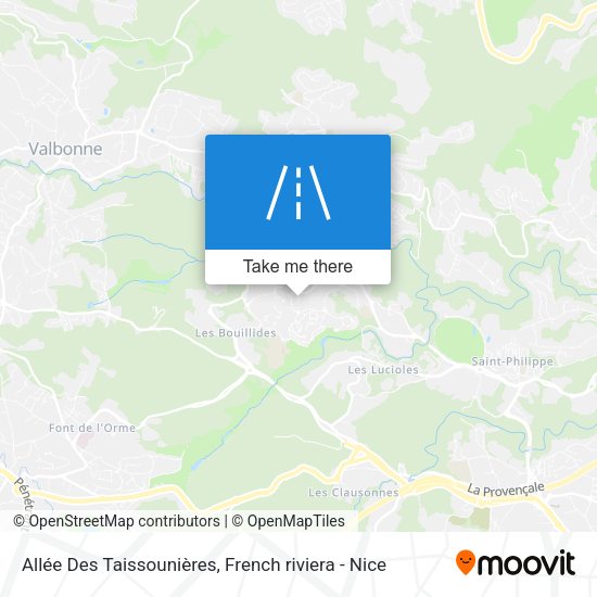 Allée Des Taissounières map