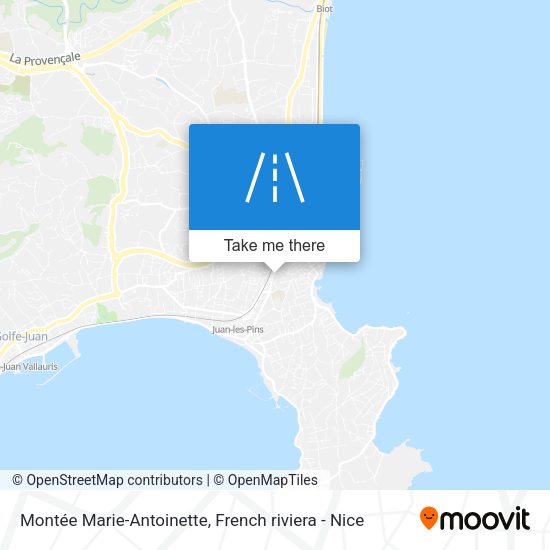 Montée Marie-Antoinette map