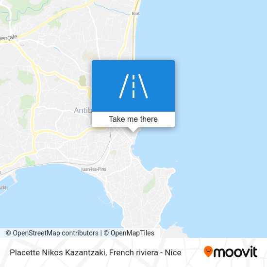 Placette Nikos Kazantzaki map