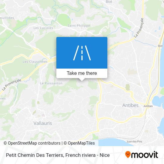 Petit Chemin Des Terriers map