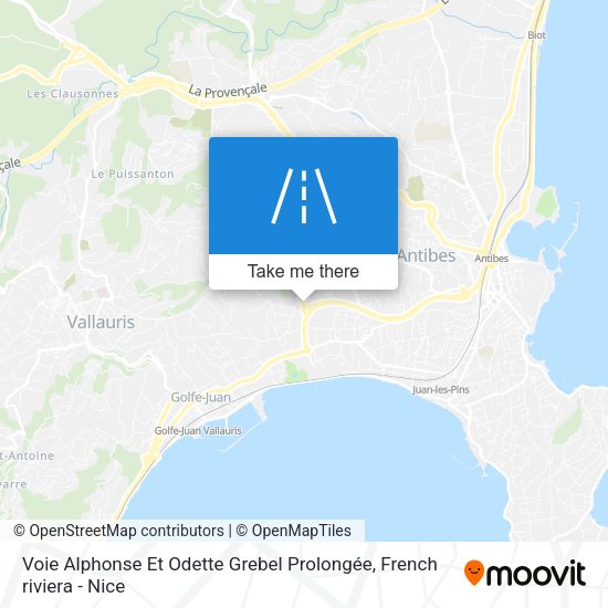 Voie Alphonse Et Odette Grebel Prolongée map