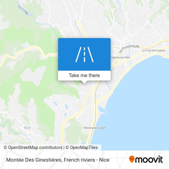 Montée Des Ginestières map
