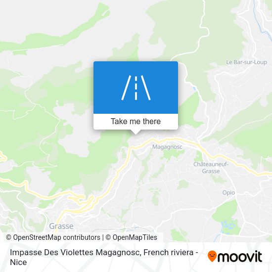 Impasse Des Violettes Magagnosc map