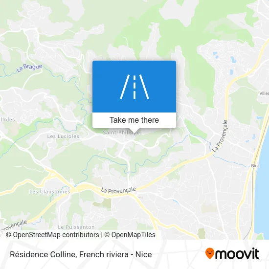 Résidence Colline map
