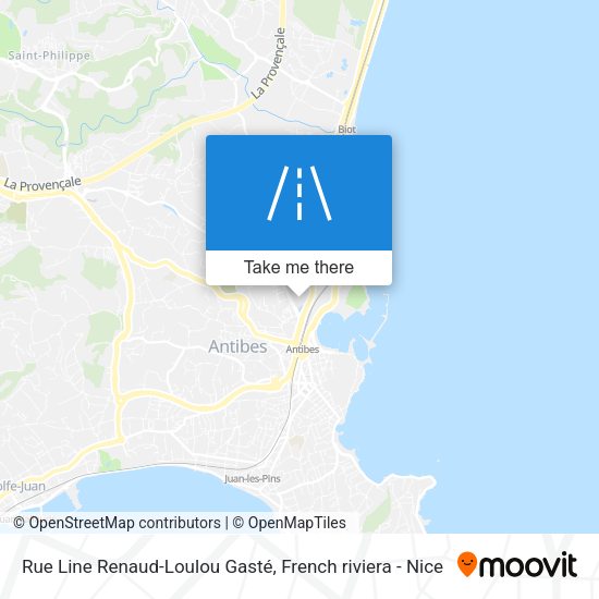 Rue Line Renaud-Loulou Gasté map