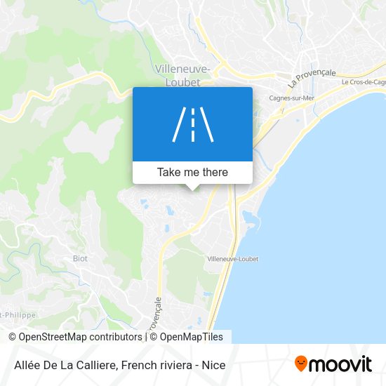 Allée De La Calliere map