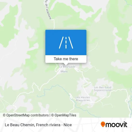 Le Beau Chemin map