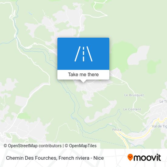 Chemin Des Fourches map