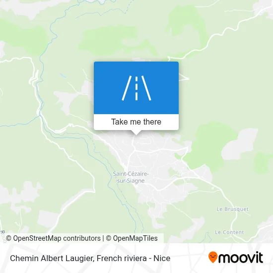 Chemin Albert Laugier map