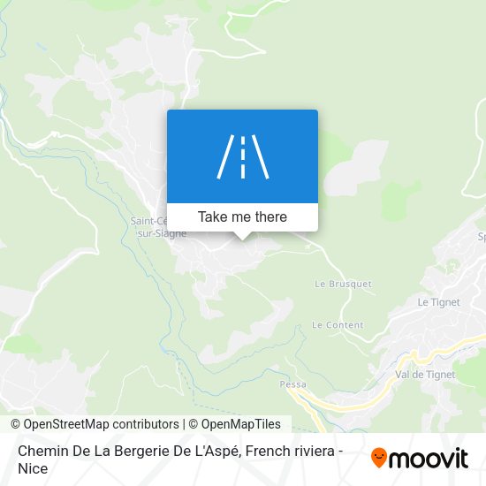 Chemin De La Bergerie De L'Aspé map