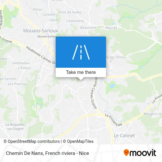 Chemin De Nans map
