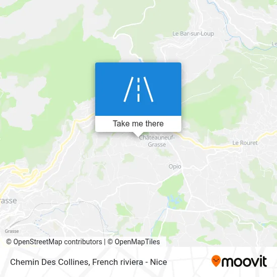 Chemin Des Collines map