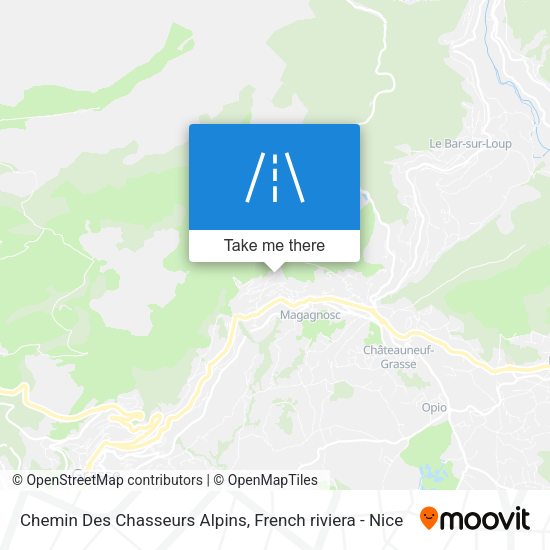 Chemin Des Chasseurs Alpins map
