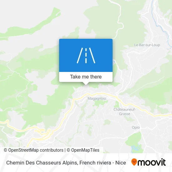 Chemin Des Chasseurs Alpins map