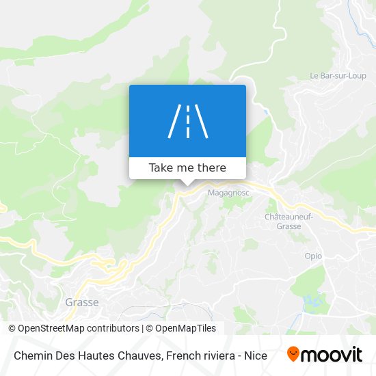 Chemin Des Hautes Chauves map