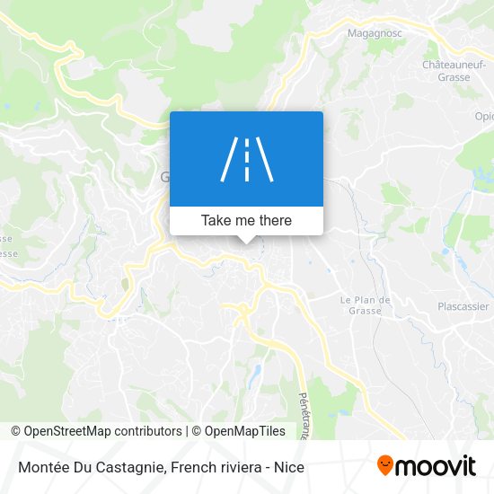 Montée Du Castagnie map