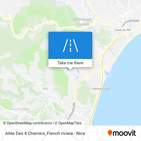 Allée Des 4 Chemins map