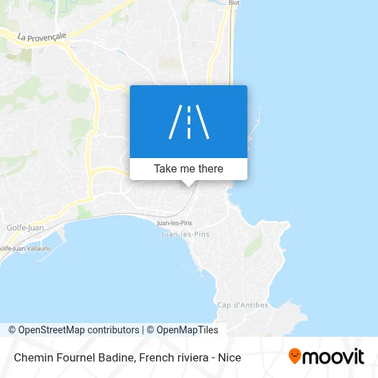Chemin Fournel Badine map