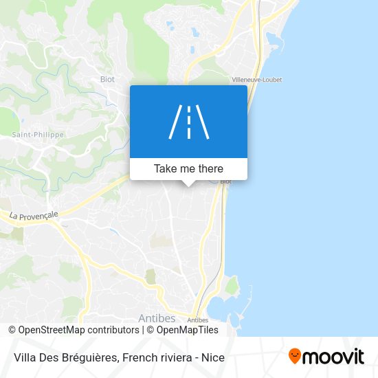 Villa Des Bréguières map