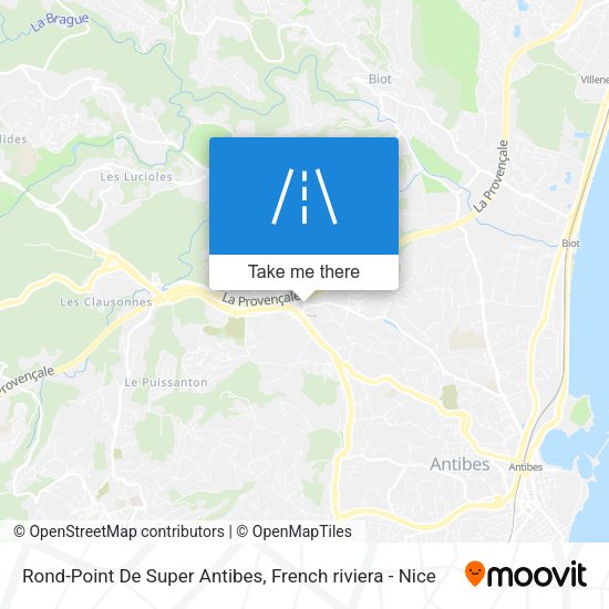 Rond-Point De Super Antibes map