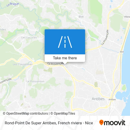 Rond-Point De Super Antibes map