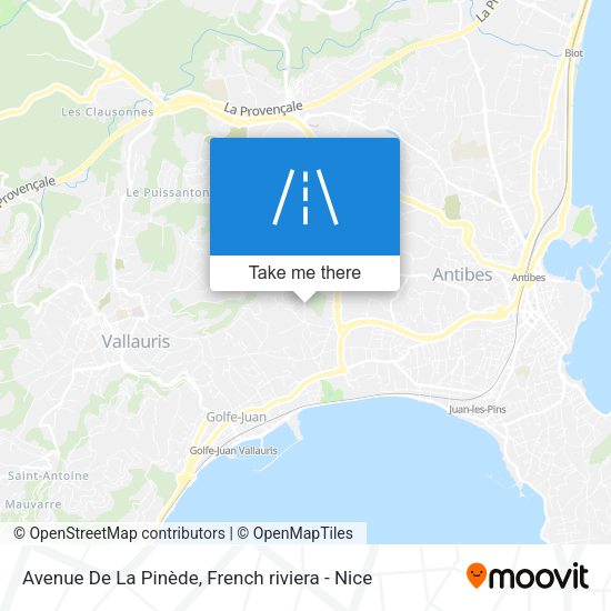 Avenue De La Pinède map
