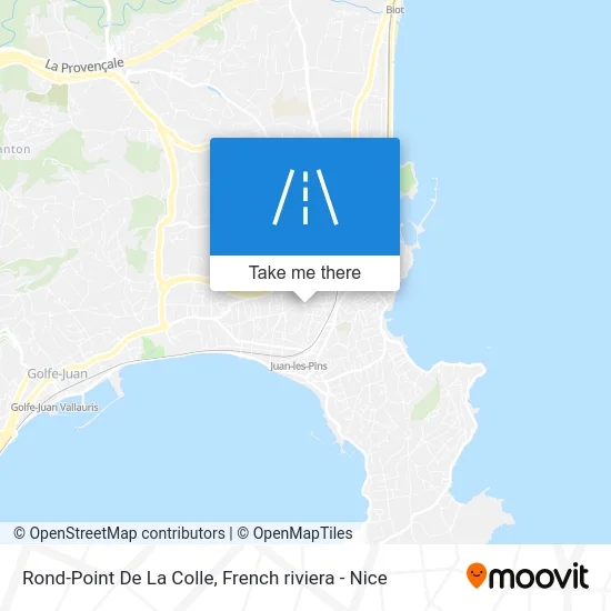 Mapa Rond-Point De La Colle