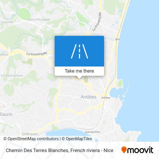 Chemin Des Terres Blanches map