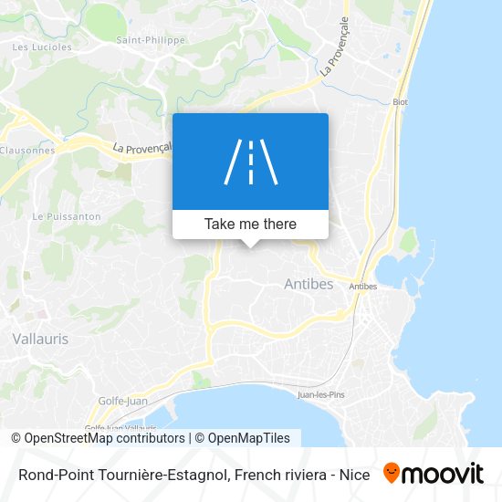 Rond-Point Tournière-Estagnol map